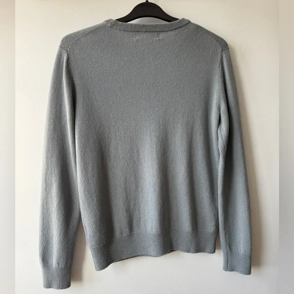 Quince 100% Mongolian Cashmere Crewneck Sweater - Dusty Blue - Size M - Picture 2 of 16